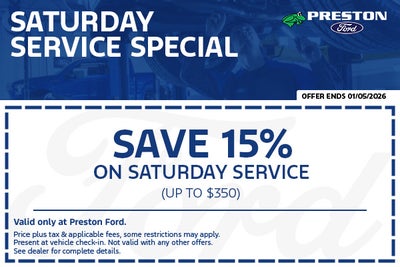 Saturday Service Special
